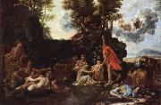 Nicolas Poussin Die Geburt des Baccus oil painting reproduction